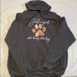 Just a girl who loves her dog hoodie